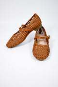 Brown Woven Flats - image 1