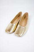 Gold Slip on Ballet Flats - image 1
